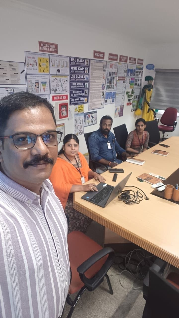 Impleton occupational health and safety audit session with a client team in Tamil Nadu